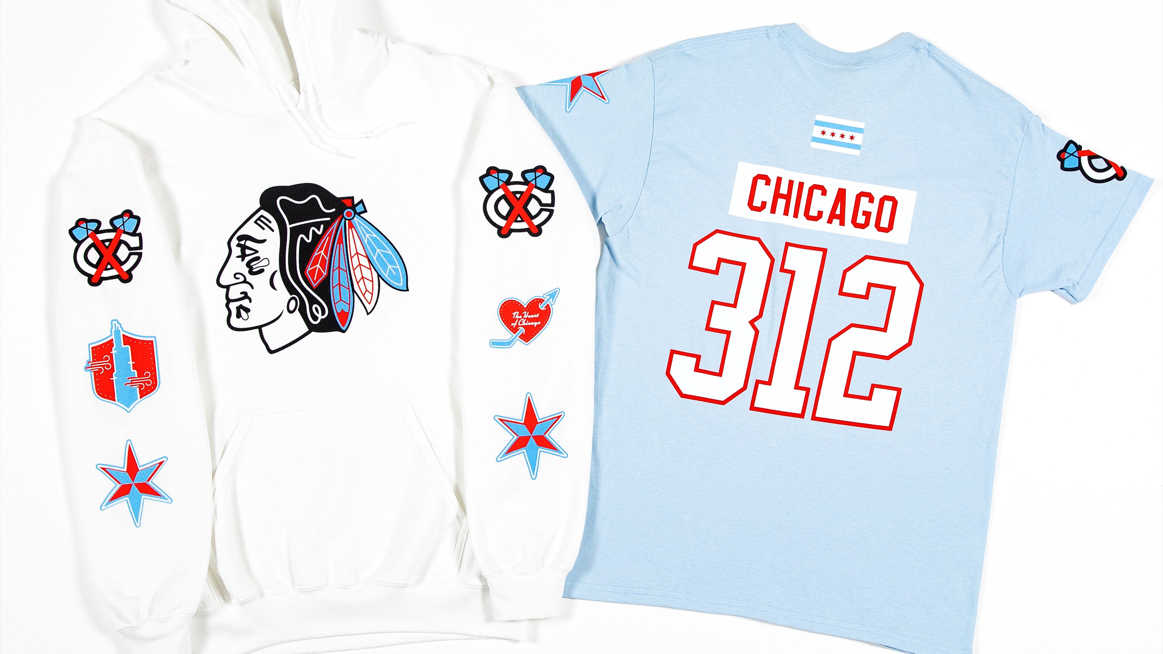 Chicago flag blackhawks on sale jersey
