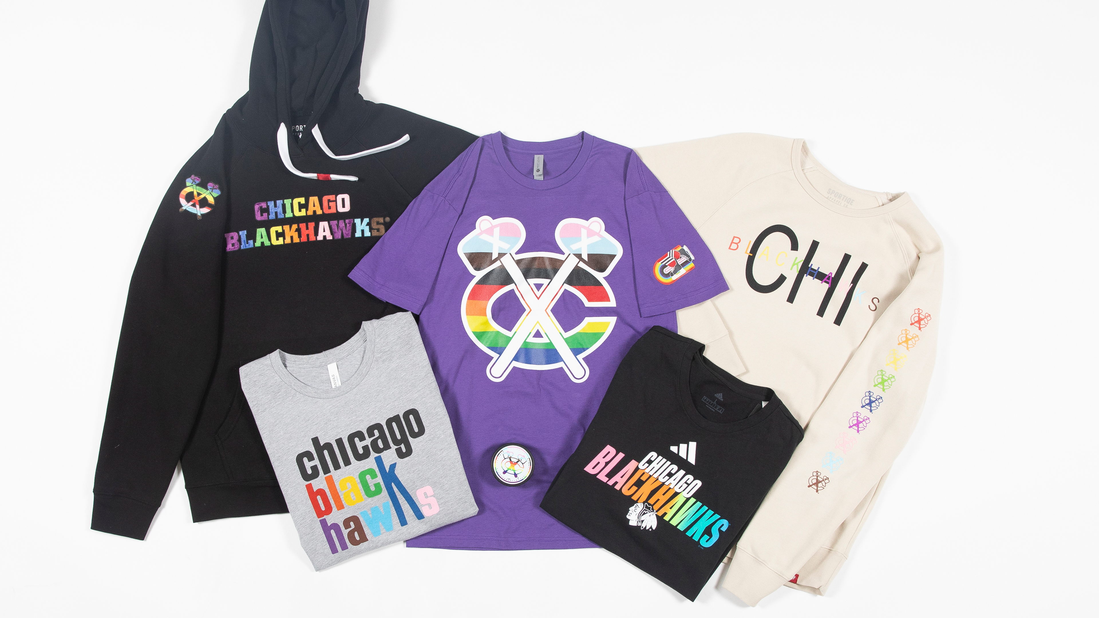 Chicago Blackhawks Pride Collection Gear , Blackhawks Pride Collection  T-shirts , Chicago Blackhawks Pride Collection Sweatshirts , Pride  Collection Apparel