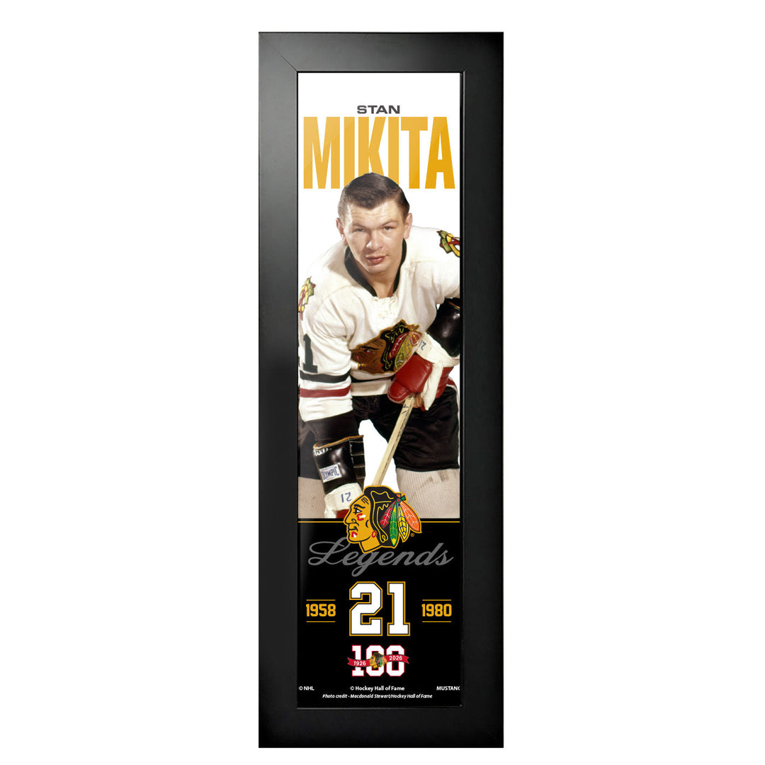 Chicago Blackhawks Centennial Frame Stan Mikita