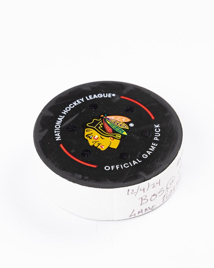 Game-Used Puck 12/4/24 15960