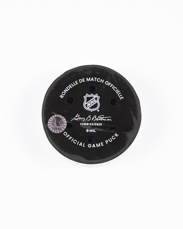Game-Used Puck 12/4/24 15960