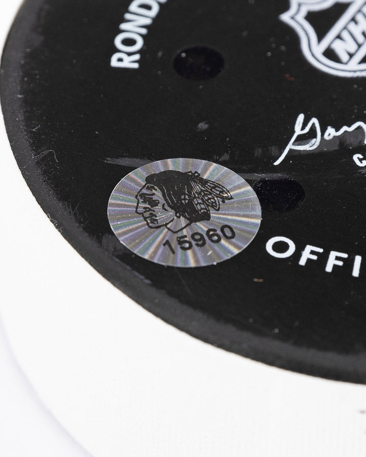 Game-Used Puck 12/4/24 15960
