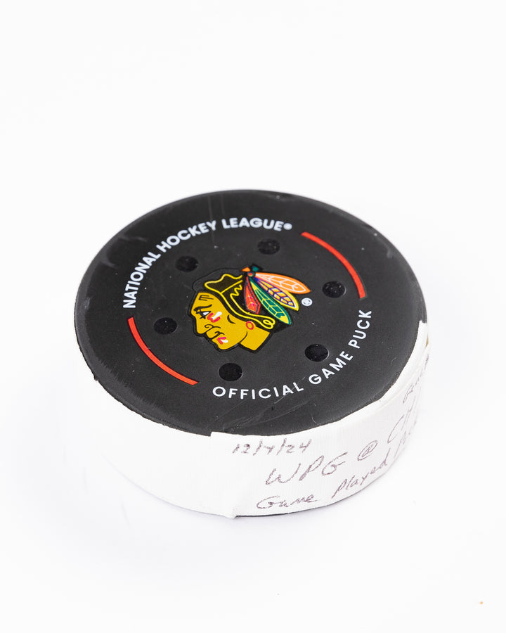Game-Used Puck 12/7/24 15962