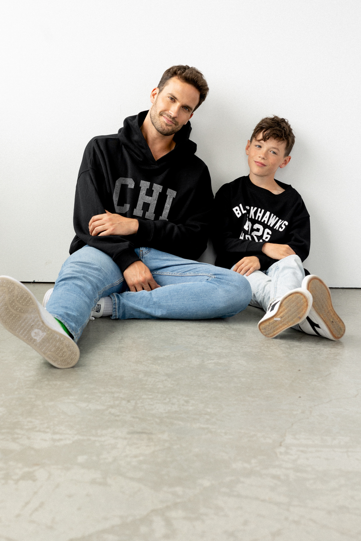 Line Change Kids Chicago Blackhawks Nostalgic Crewneck