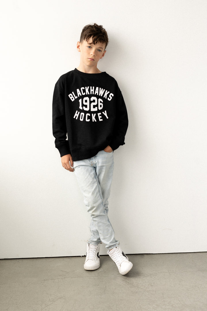 Line Change Kids Chicago Blackhawks Nostalgic Crewneck