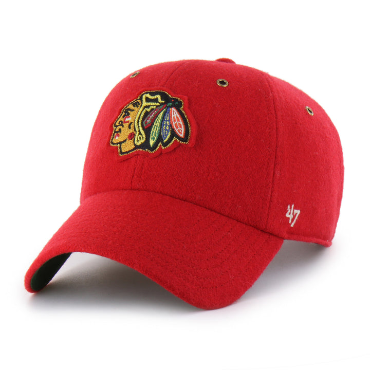 '47 Chicago Blackhawks Centennial Golden Age Red Wool Clean Up Hat