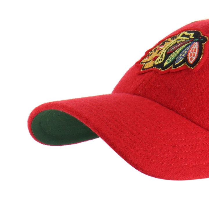 '47 Chicago Blackhawks Centennial Golden Age Red Wool Clean Up Hat
