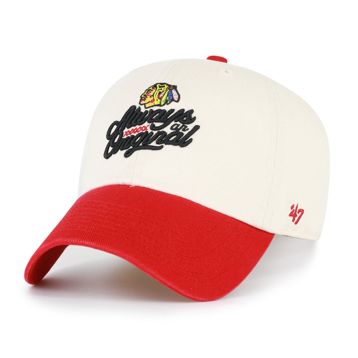 '47 Chicago Blackhawks Centennial Always An Original Clean Up Hat Cream/Red