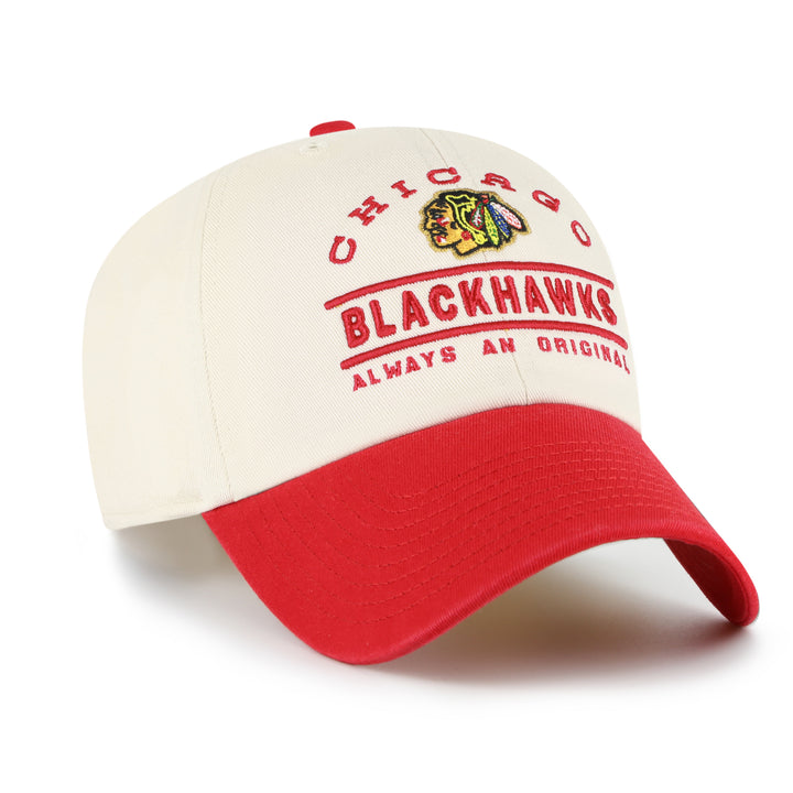 '47 Chicago Blackhawks Centennial Two Tone Clean Up Hat Cream/Red