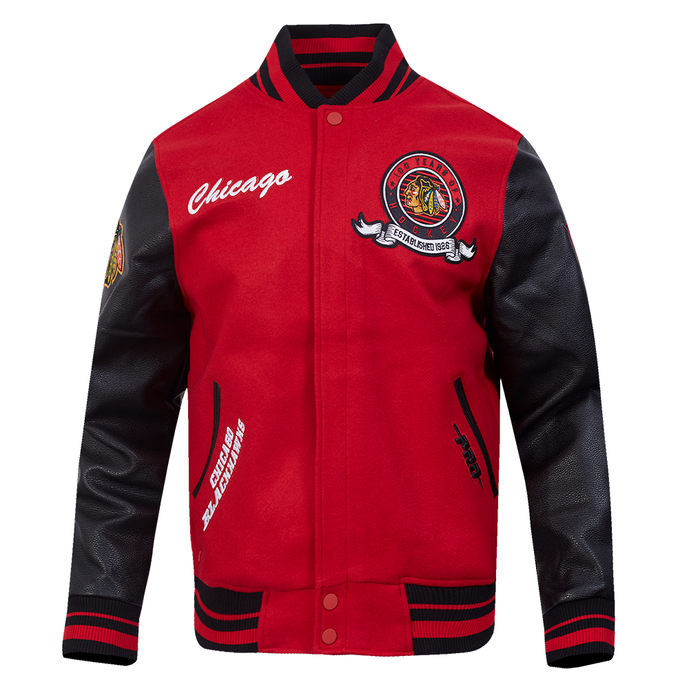 Pro Standard Chicago Blackhawks Centennial Badge Wool Varsity
