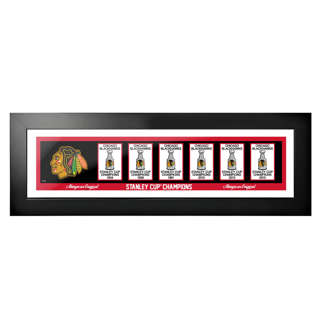 Chicago Blackhawks Centennial Frame Banners
