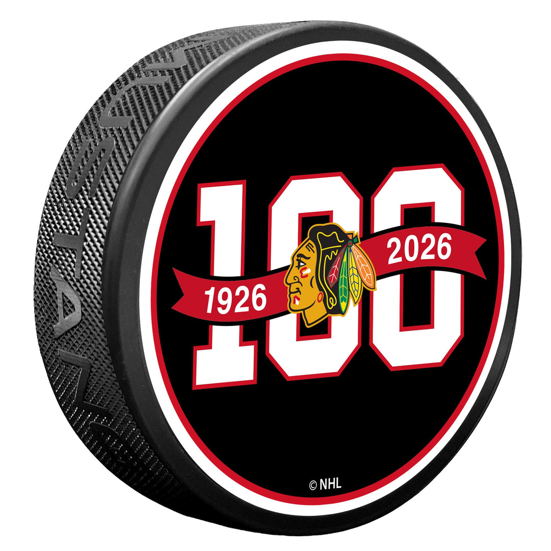 Chicago Blackhawks Centennial Puck 100 Years