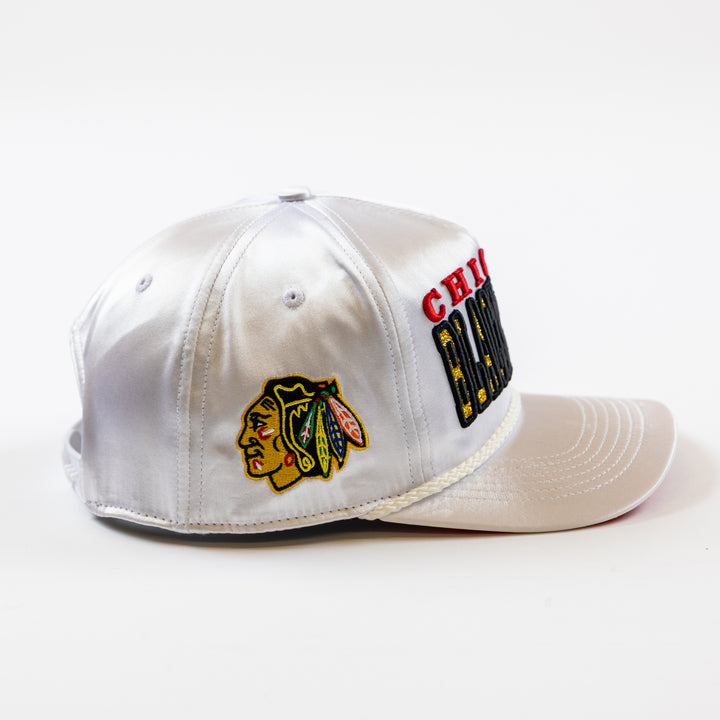 '47 Chicago Blackhawks Women's Centennial Satin Hitch Hat