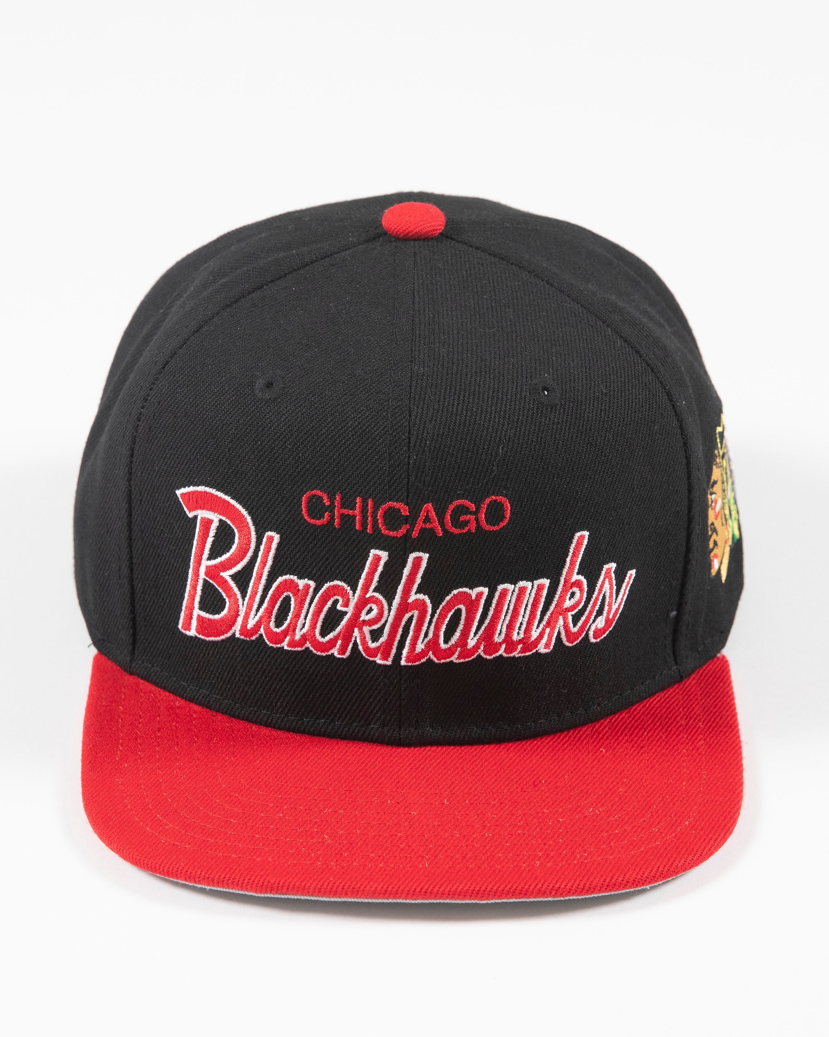 Mitchell & Ness Chicago Blackhawks Vintage Fitted Hat Black