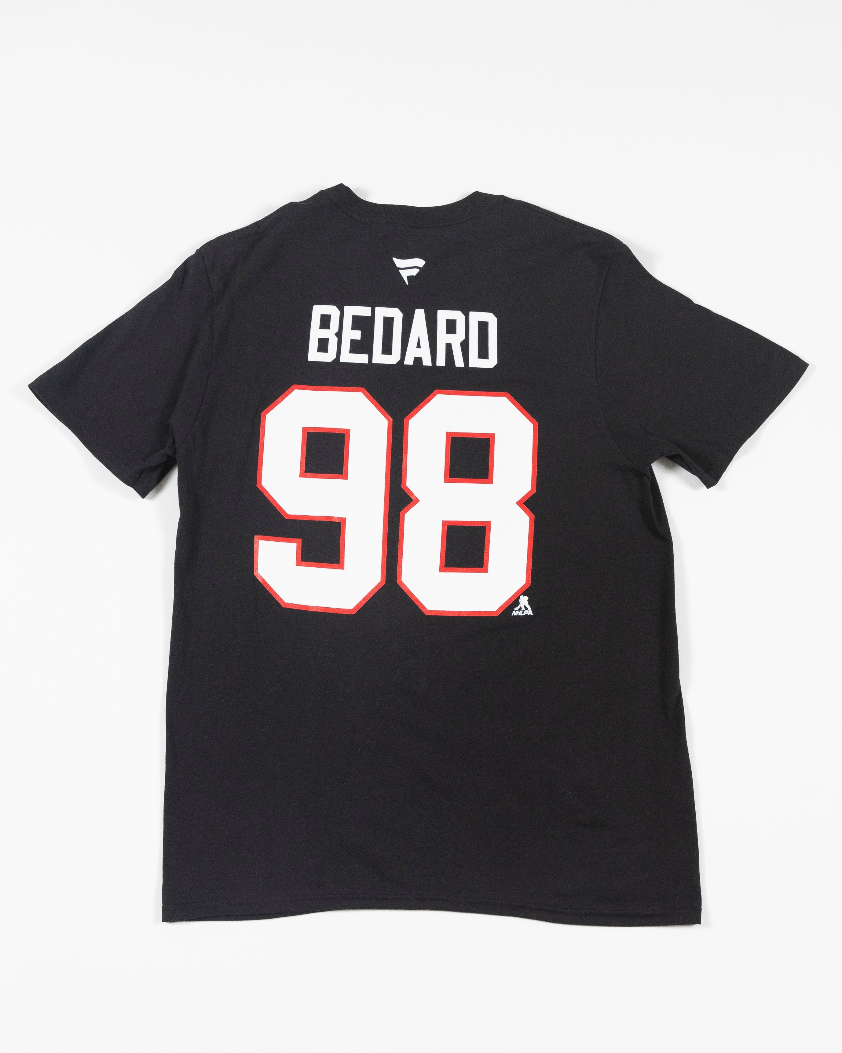 Fanatics Branded NHL Chicago Blackhawks Connor Bedard #98 Black T-Shirt, Men's, Large