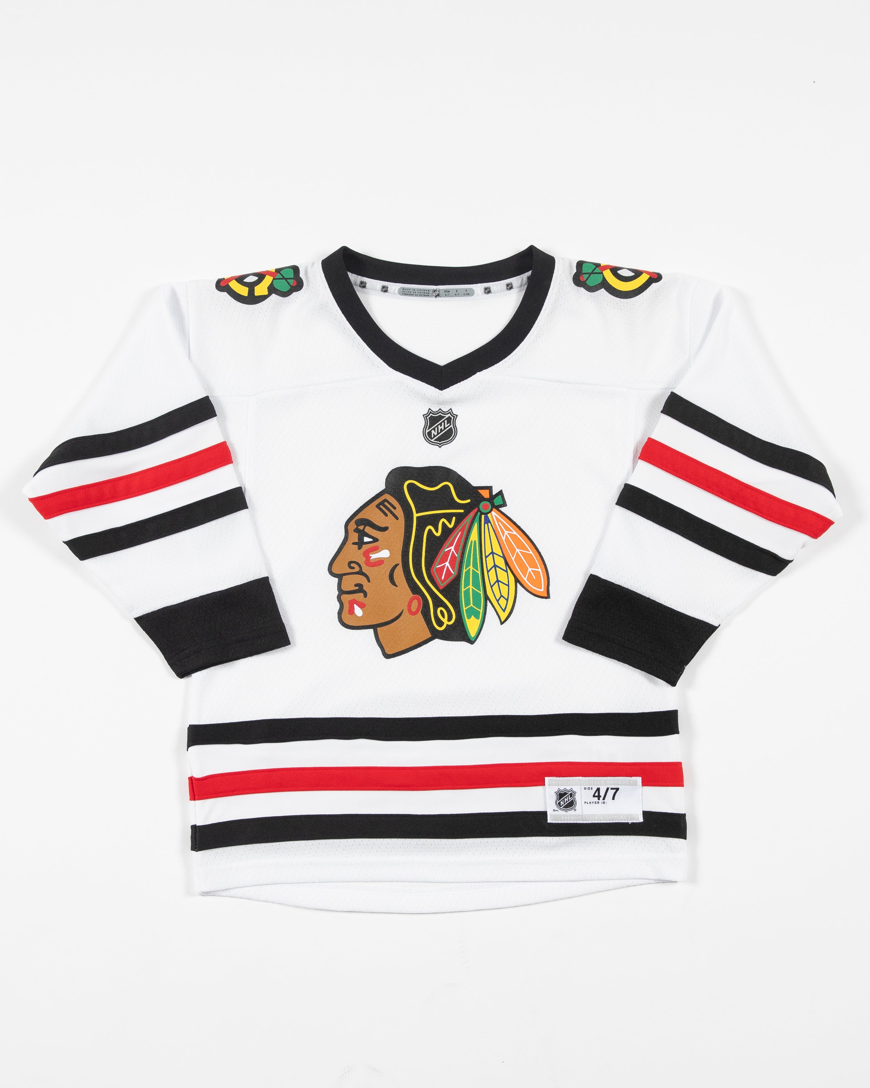 Outerstuff Youth Chicago Blackhawks Blank Home Premier Jersey S/M