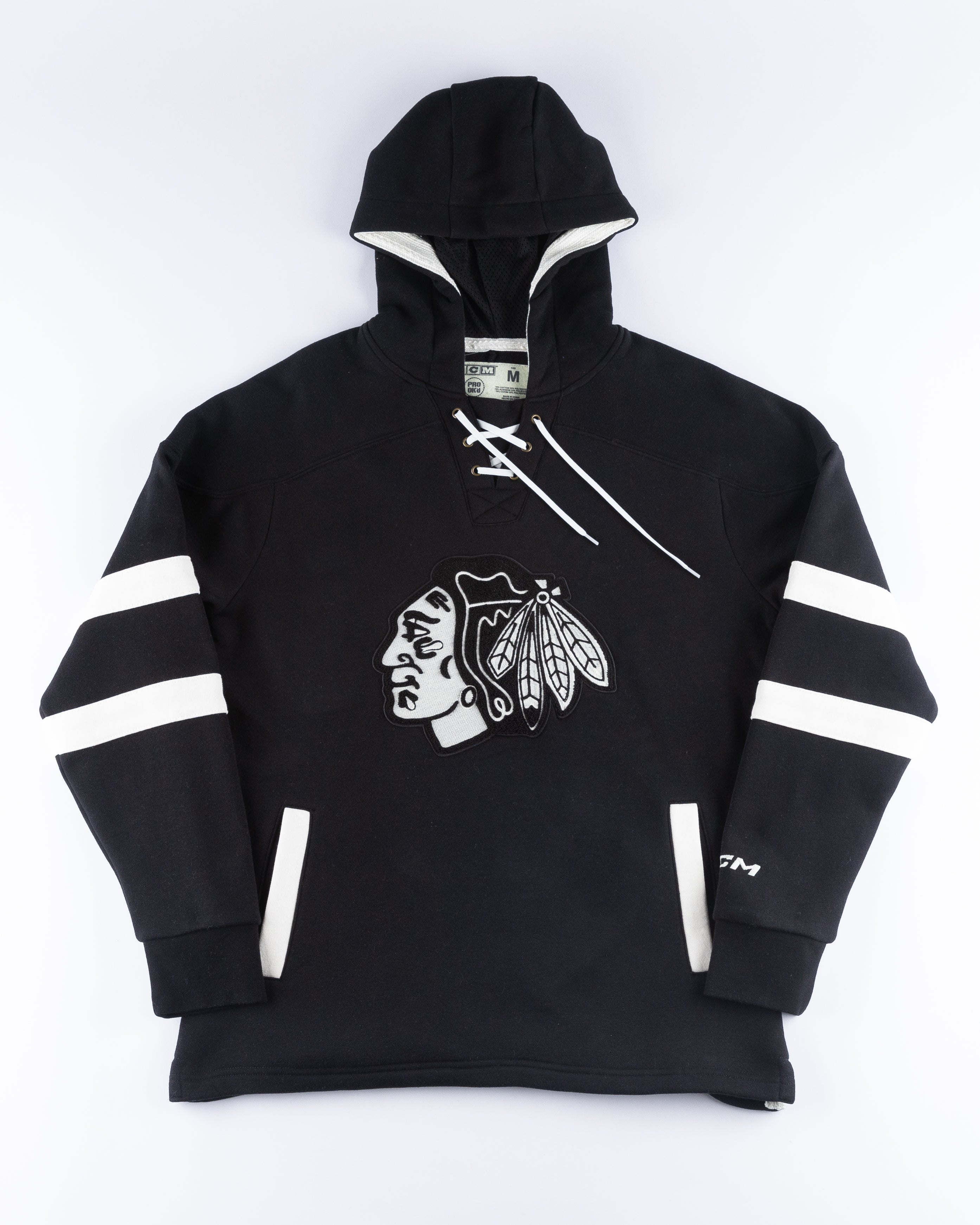 Anaheim Ducks NHL CCM Hoodie Hooded Pullover Fleece Sweatshirt Mens Size XL