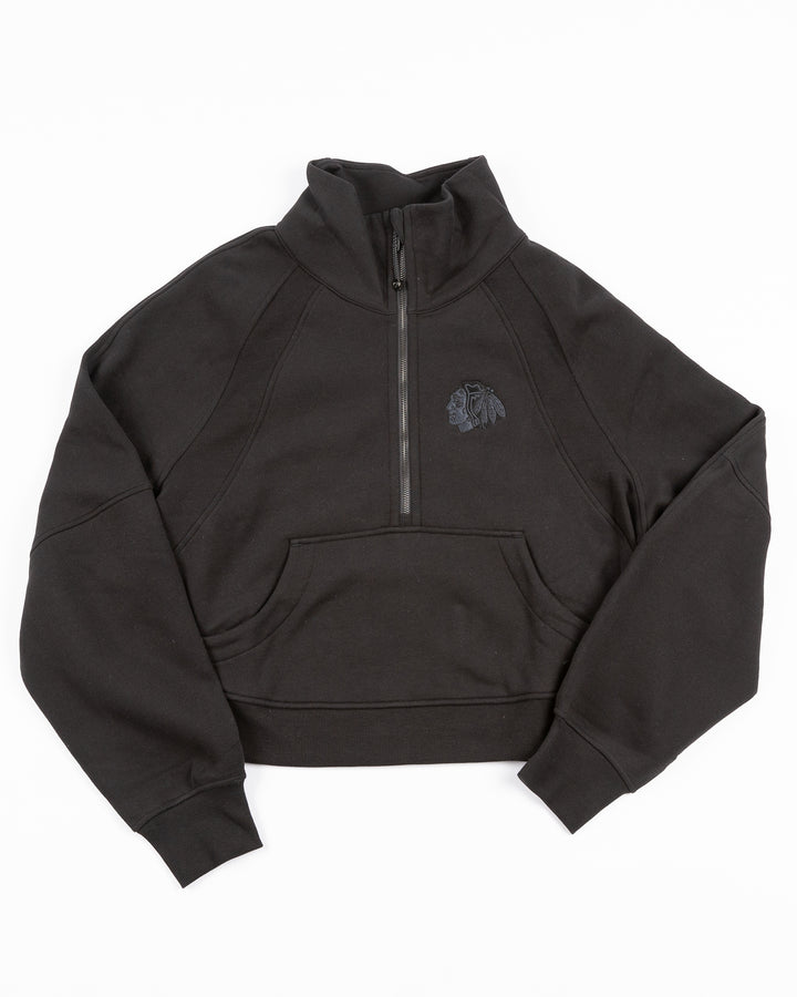 lululemon Chicago Blackhawks Scuba Oversized Half Zip Funnel Neck