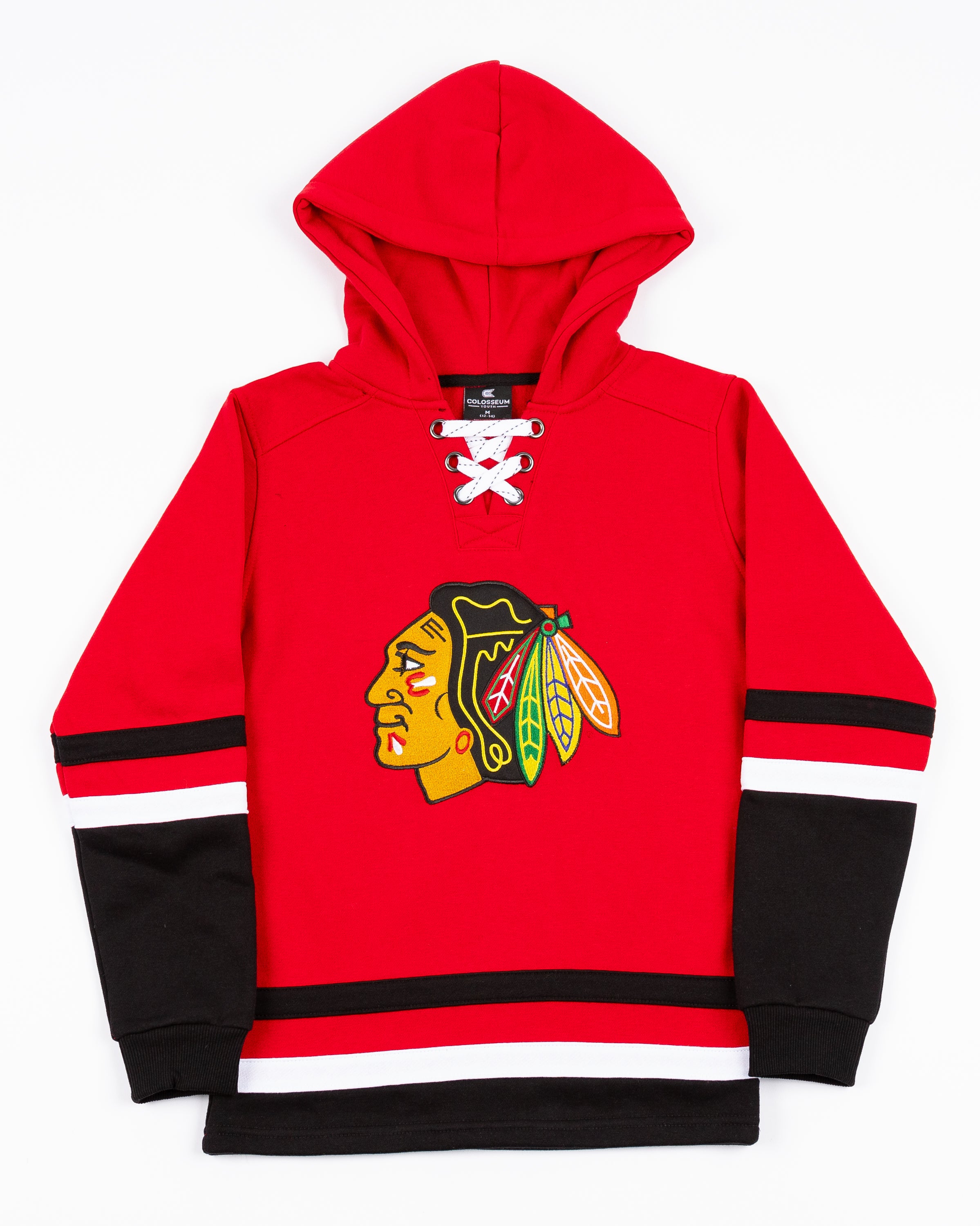 Youth Colosseum Chicago Blackhawks Gunstar Lace Up Hoodie – CBH Shop