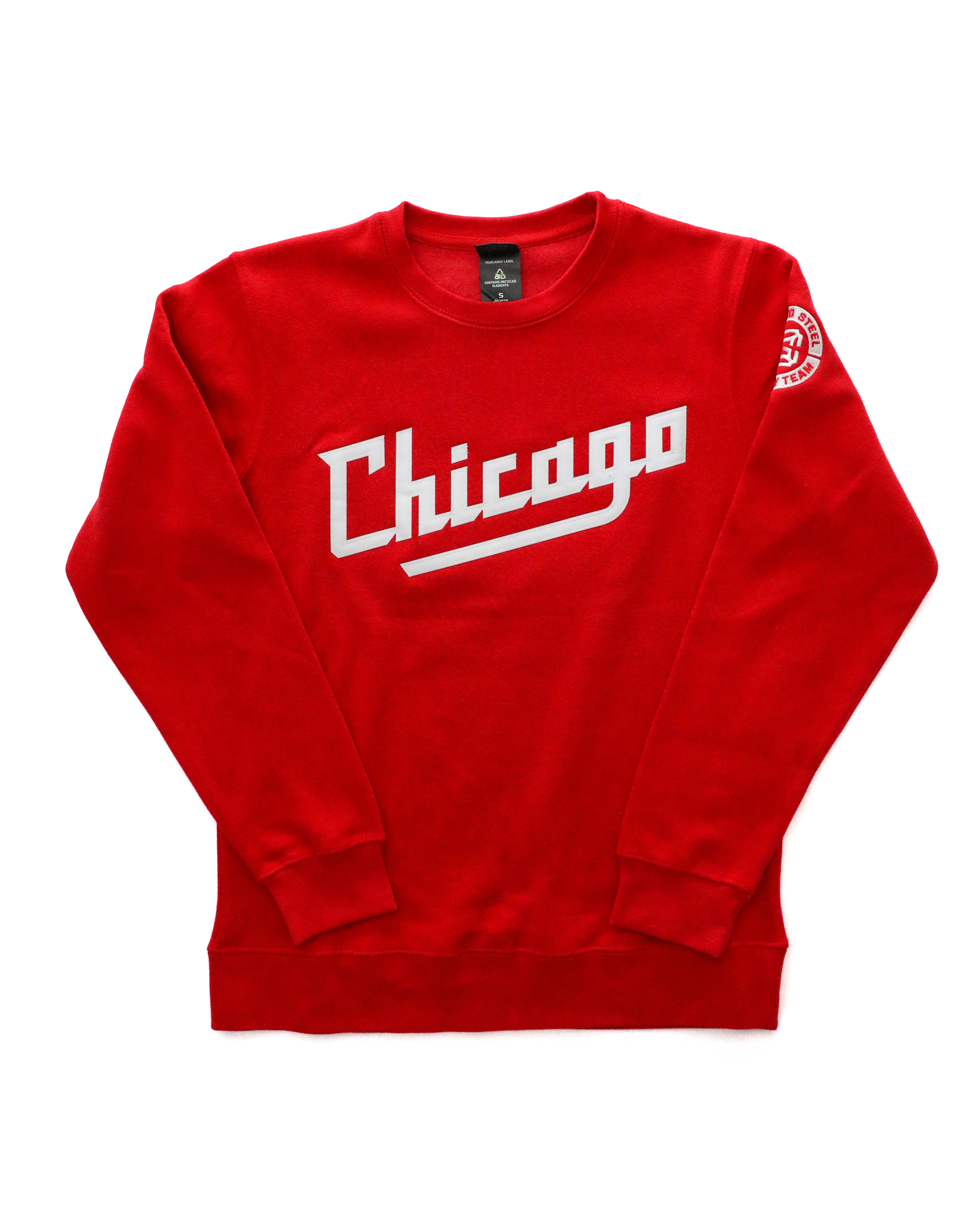 Chicago Steel New Logo Red Crewneck Sweatshirt – CBH Shop