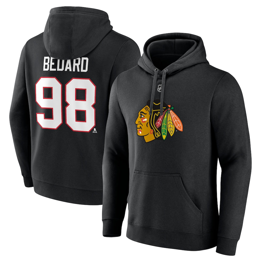 Fanatics Connor Bedard Chicago Blackhawks Player Hoodie – CBH Shop