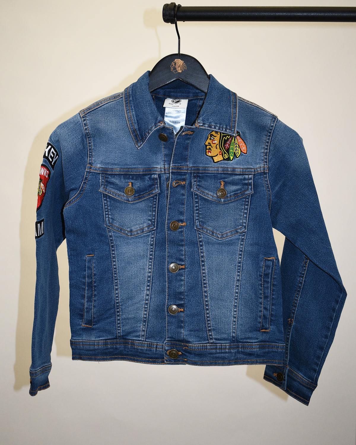 Girls Denim Jacket With Patches