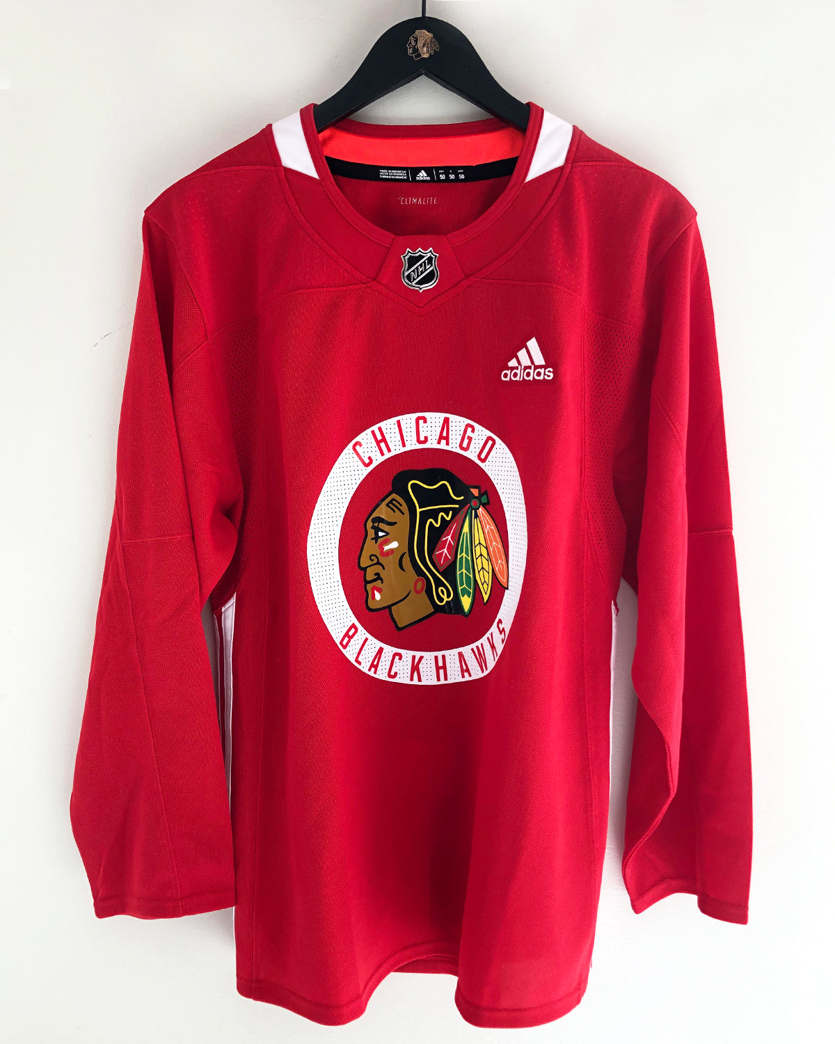 Practice Day Button Front Jersey Chicago Blackhawks