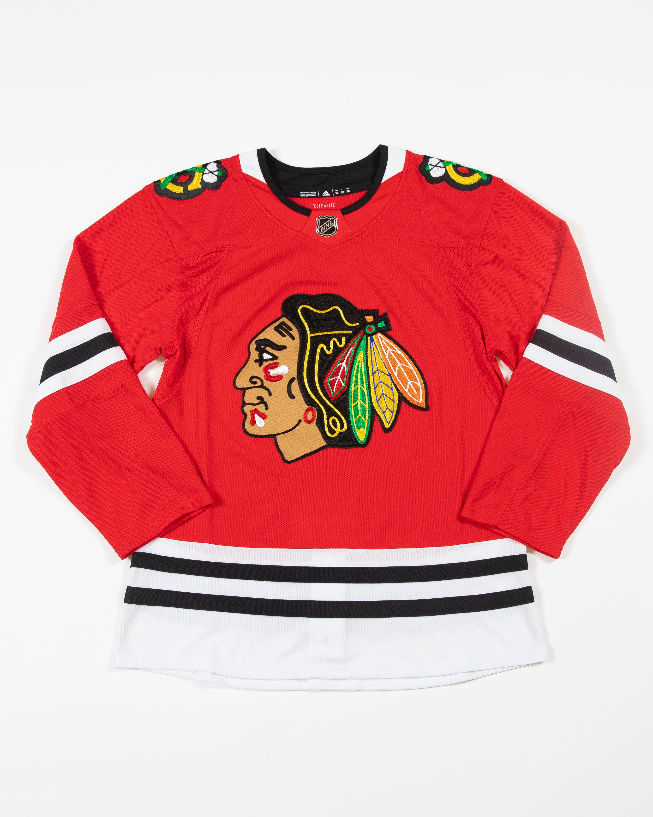 Connor Bedard Chicago Blackhawks Adidas Primegreen Authentic NHL Hockey Jersey, Away / L/52