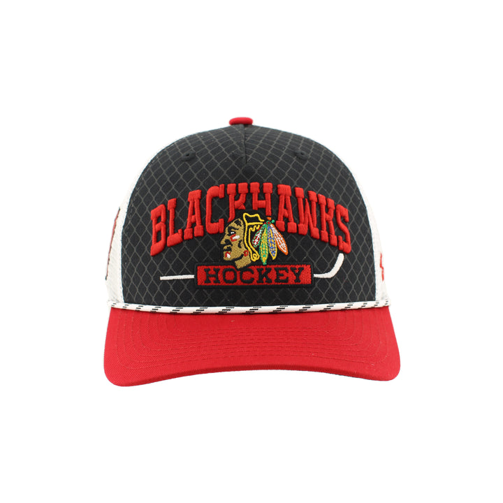 Zephyr Chicago Blackhawks Skate Lace Netting Trucker