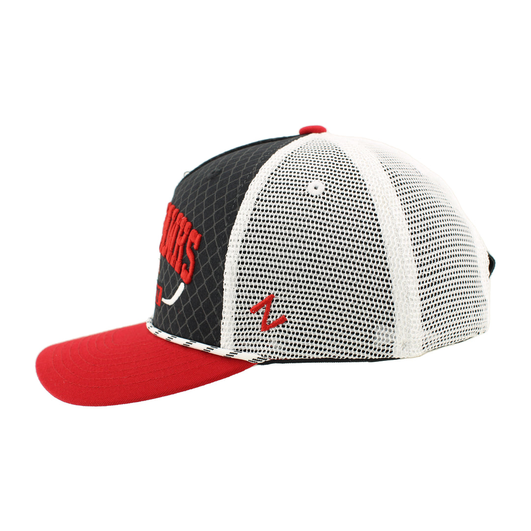 Zephyr Chicago Blackhawks Skate Lace Netting Trucker