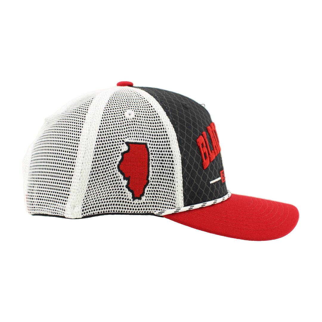 Zephyr Chicago Blackhawks Skate Lace Netting Trucker