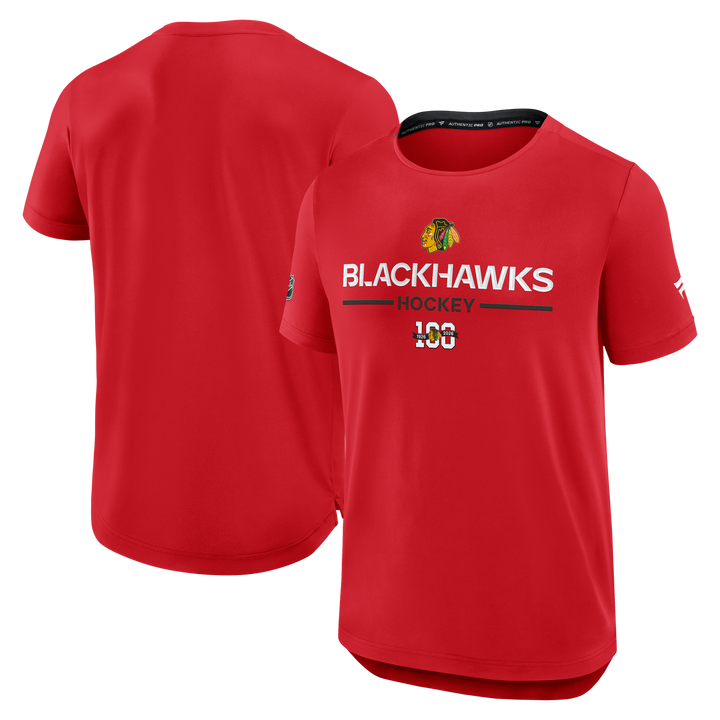 Fanatics Chicago Blackhawks Authentic Pro Centennial Tech Tee