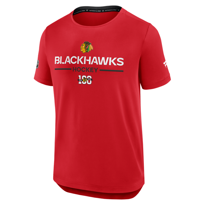 Fanatics Chicago Blackhawks Authentic Pro Centennial Tech Tee