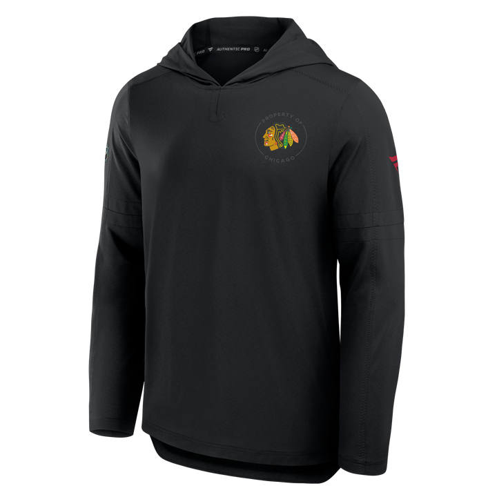 Fanatics Chicago Blackhawks Authentic Pro Train Lightweight Hoodie