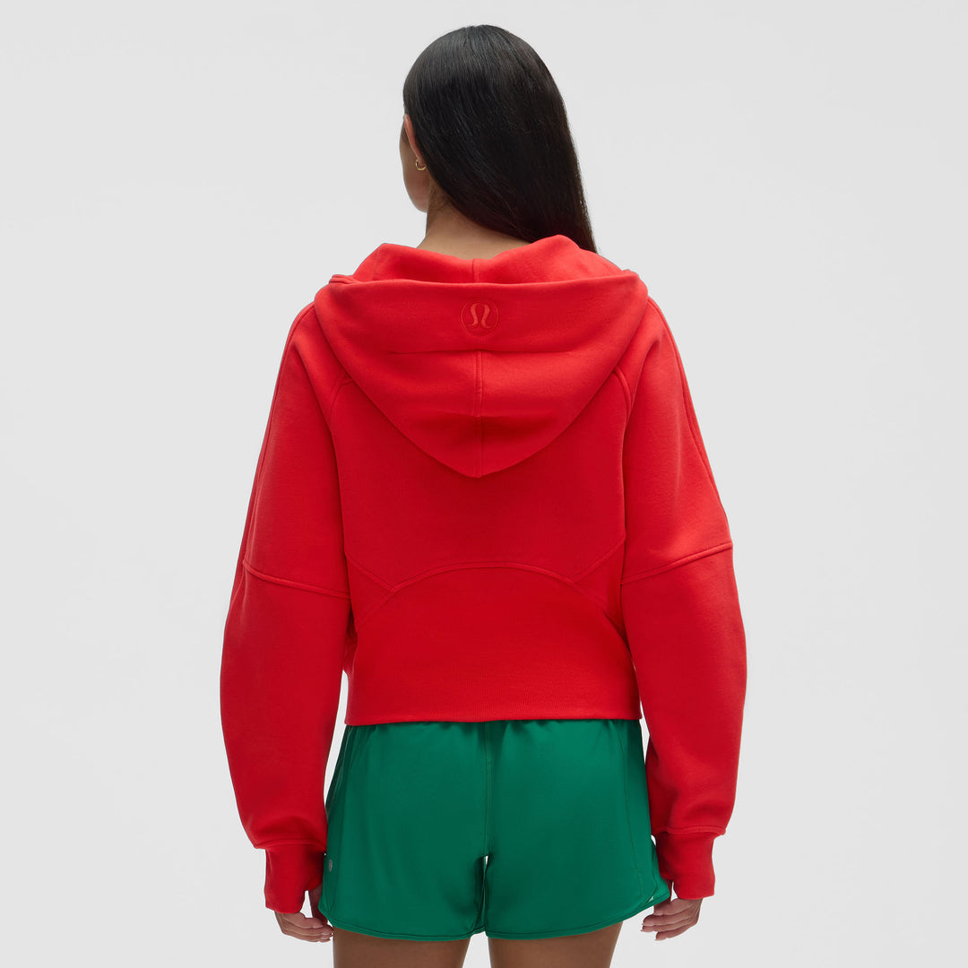 lululemon Chicago Blackhawks Women's Scuba Oversized Half-Zip Hoodie - Red