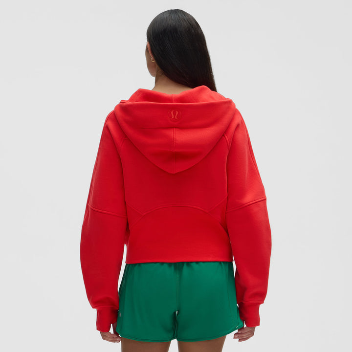 lululemon Chicago Blackhawks Women's Scuba Oversized Half-Zip Hoodie - Red