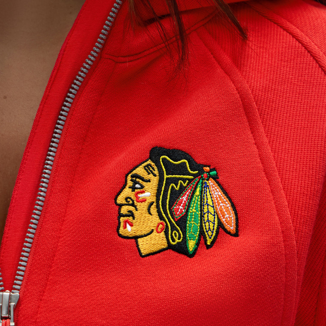 lululemon Chicago Blackhawks Women's Scuba Oversized Half-Zip Hoodie - Red