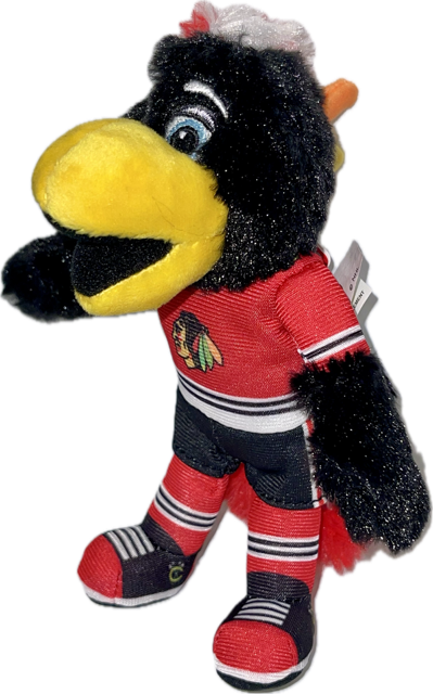 Chicago Blackhawks Tommy Hawk Plush Zipper Pull Charm - Red Jersey