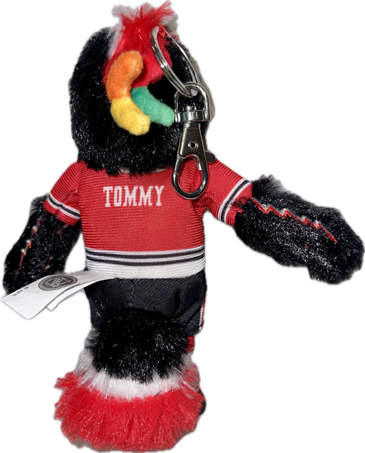 Chicago Blackhawks Tommy Hawk Plush Zipper Pull Charm - Red Jersey