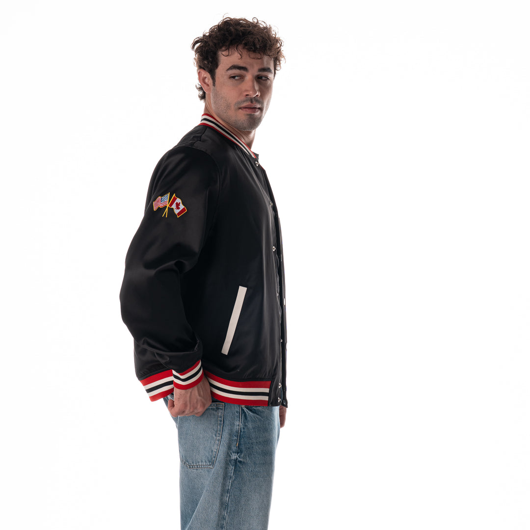 Wild Collective Chicago Blackhawks 1937-38 Champs Satin Bomber