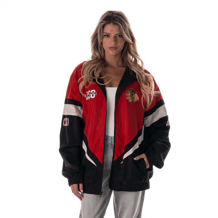 Wild Collective Chicago Blackhawks Centennial Track Jacket