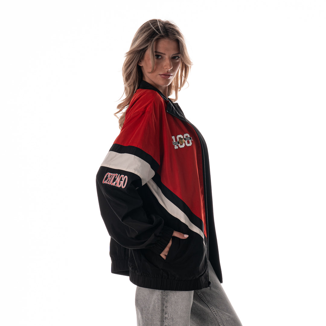 Wild Collective Chicago Blackhawks Centennial Track Jacket