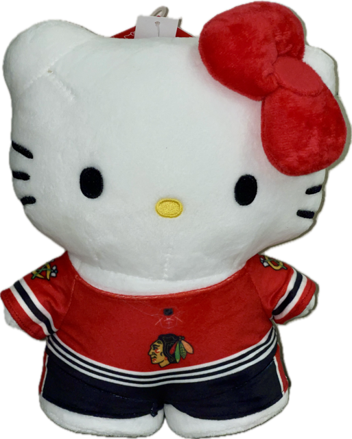 Chicago Blackhawks Plush 10" Hello Kitty Jersey
