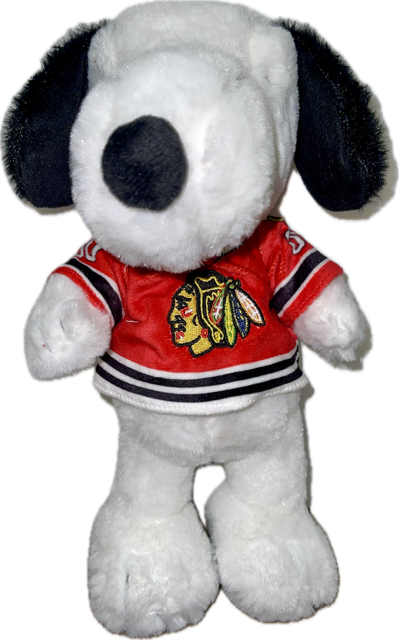 Chicago Blackhawks Plush 10" Snoopy Jersey