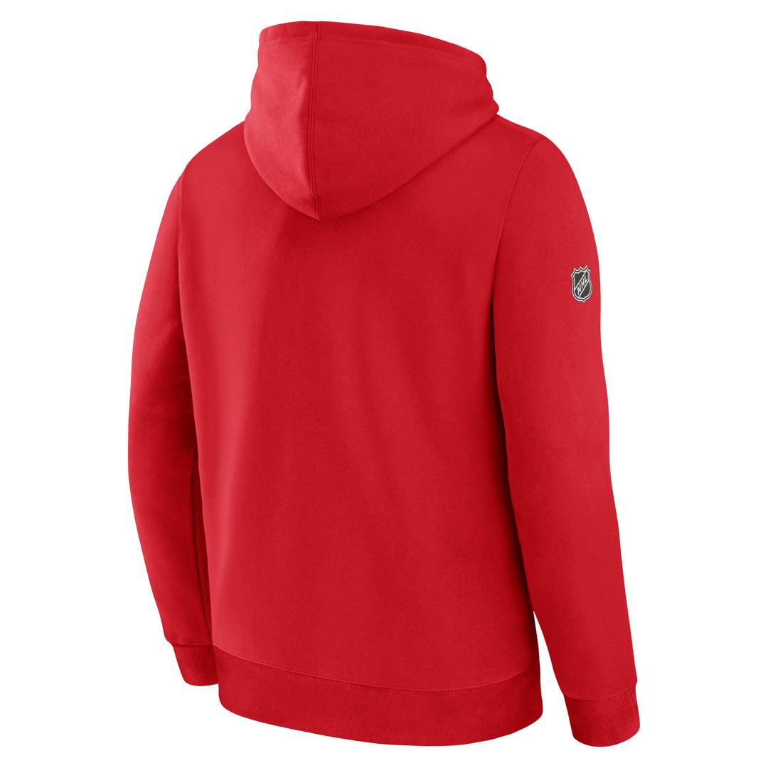 Fanatics Chicago Blackhawks Red Centennial Fleece Pullover Hoodie