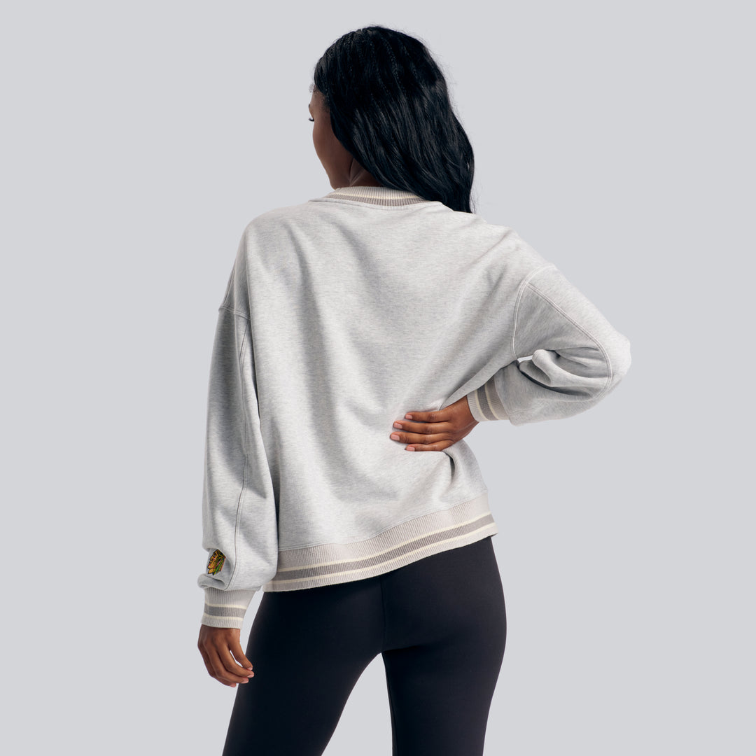 lululemon Chicago Blackhawks Perfectly Oversized Ringer Crew