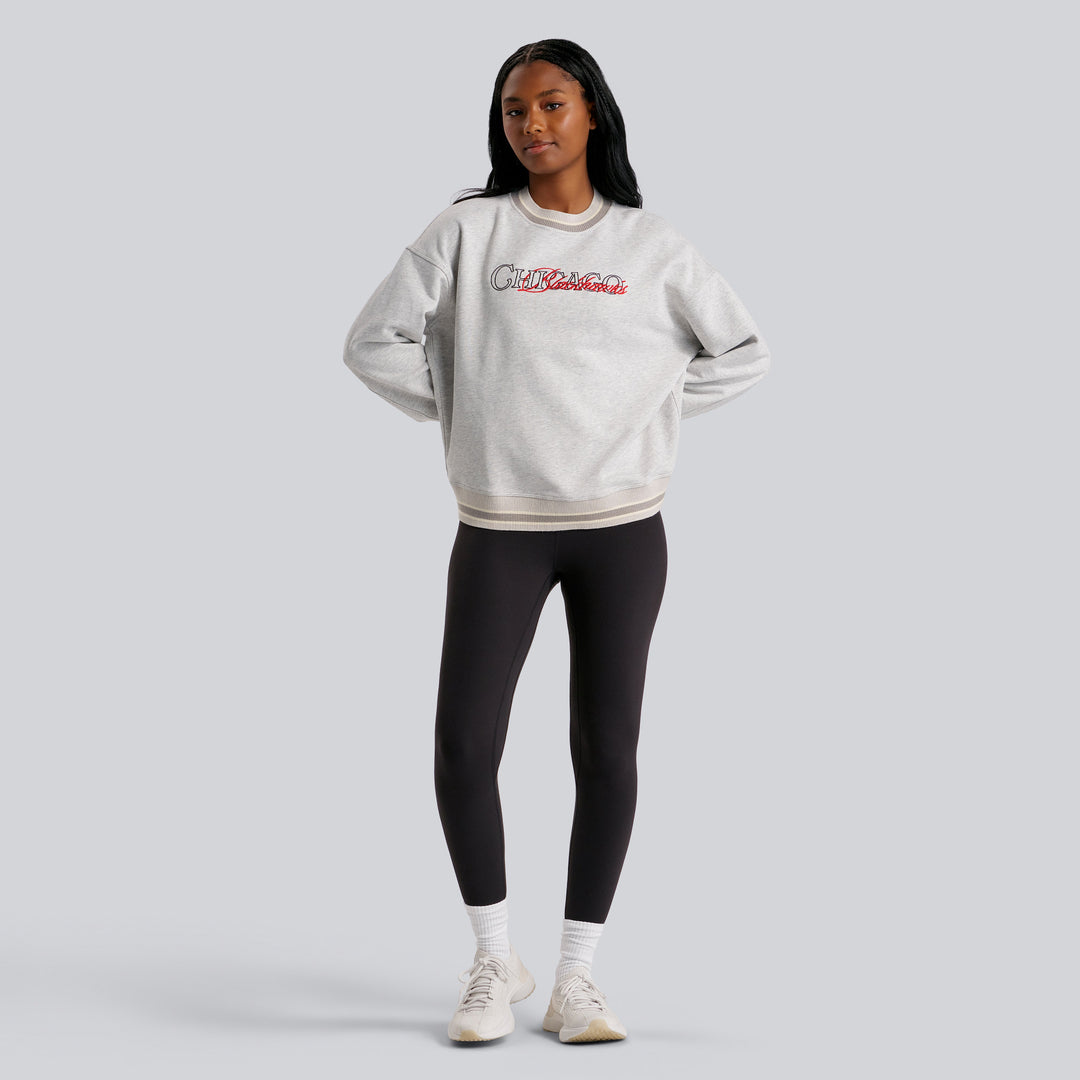 lululemon Chicago Blackhawks Perfectly Oversized Ringer Crew