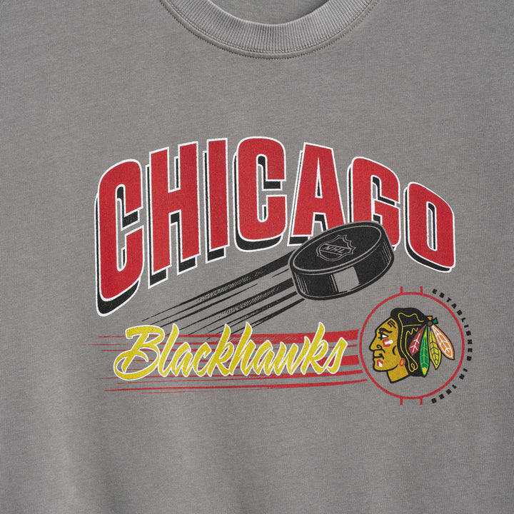 lululemon Chicago Blackhawks Grey Heavyweight Tee