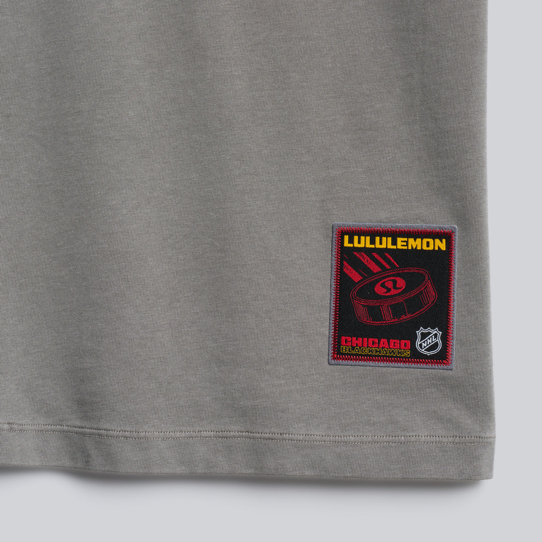 lululemon Chicago Blackhawks Grey Heavyweight Tee