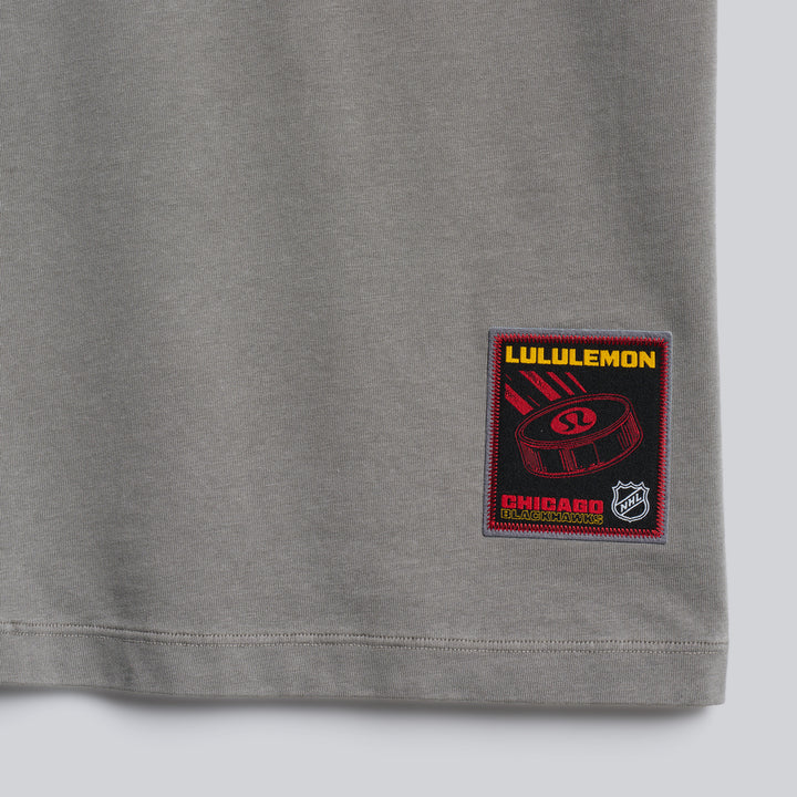lululemon Chicago Blackhawks Grey Heavyweight Tee